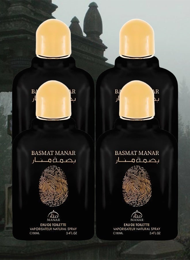 منار 4 قطع عطر بسمة منار 100 مل - Image 1
