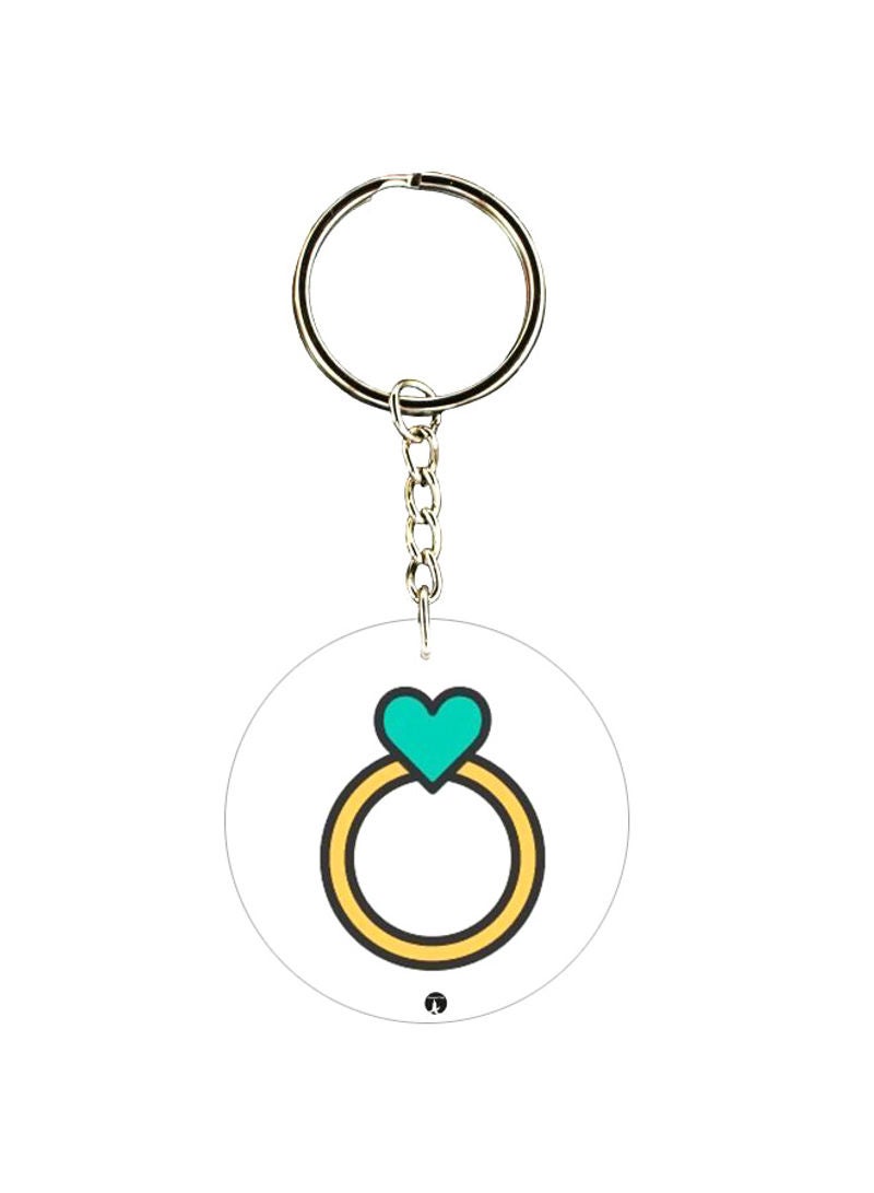RKN Ring Printed Double Sided Keychain