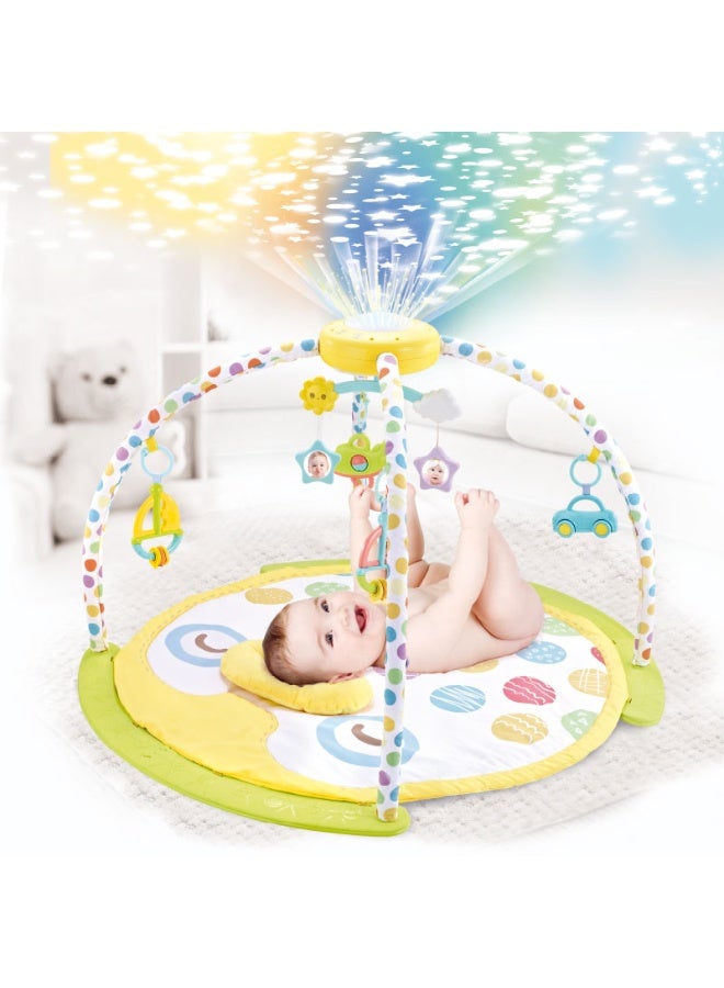 كونجي كيدز Baby Play Mat with Projector & Music | Infant Activity Gym with Light, Rattles, Hanging Toys & Mobile | Sensory Development Mat for Newborns 0+ Months - Image 4