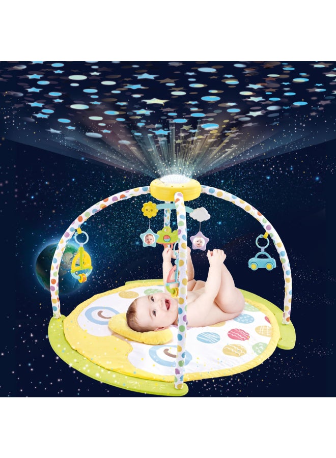 COGNIKIDS Baby Play Mat with Projector & Music | Infant Activity Gym with Light, Rattles, Hanging Toys & Mobile | Sensory Development Mat for Newborns 0+ Months - Image 4