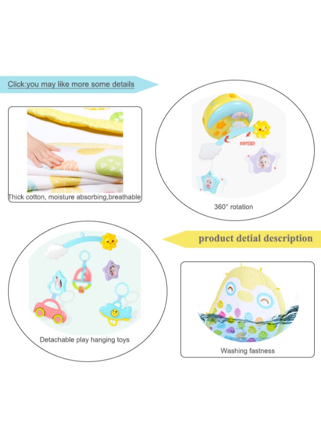 COGNIKIDS Baby Play Mat with Projector & Music | Infant Activity Gym with Light, Rattles, Hanging Toys & Mobile | Sensory Development Mat for Newborns 0+ Months - Image 5