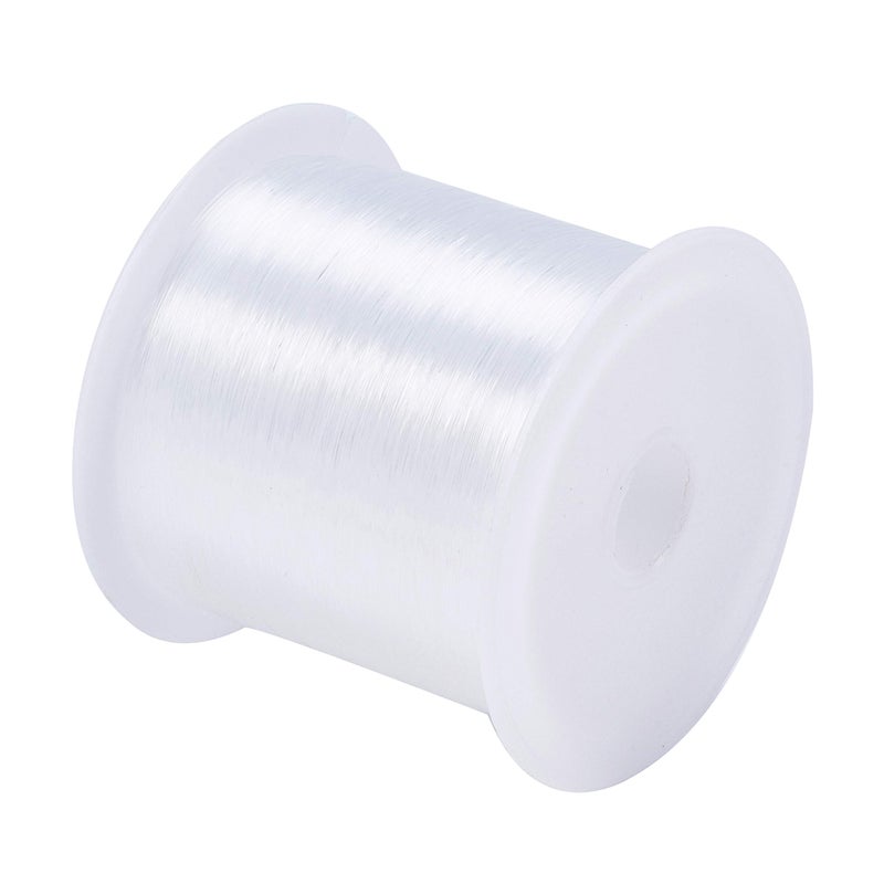 14267 YardsRoll 02mm Clear Nylon Invisible Beading Thread Transparent Fishing Line Wire Crystal Jewelry String Cord for DIY Bracelet Necklace Making Crafts