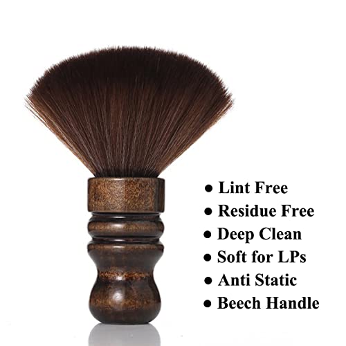 Tenlysound Record Cleaner Brush Vinyl Cleaning Record Brush, Nylon Wool Anti-Static Vinyl Brush Soft LP Vinyl Dust Remover Brush Album Dust Cleaner for Turntable Disc Vinyl LP CD - Image 3
