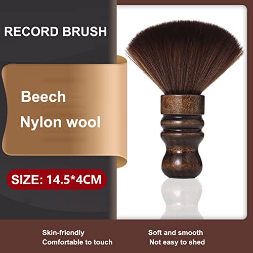 Tenlysound Record Cleaner Brush Vinyl Cleaning Record Brush, Nylon Wool Anti-Static Vinyl Brush Soft LP Vinyl Dust Remover Brush Album Dust Cleaner for Turntable Disc Vinyl LP CD - Image 2