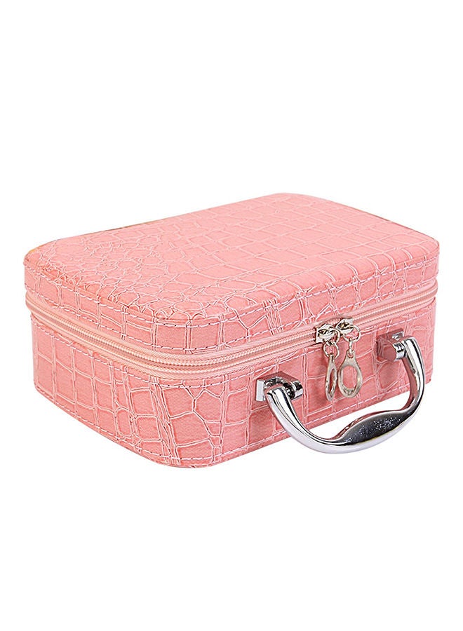 NIBEMINENT Makeup Cosmetic Artist Organizer Assorted Pink - Image 1