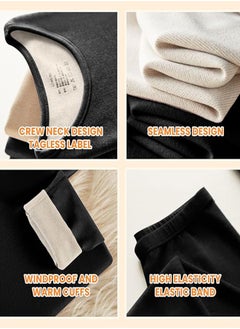 RATSAW Women's Thermal Underwear with Fleece Lined Set Soft Long Johns Set Long Sleeve Base Layer Set Top and Bottom  - Image 4