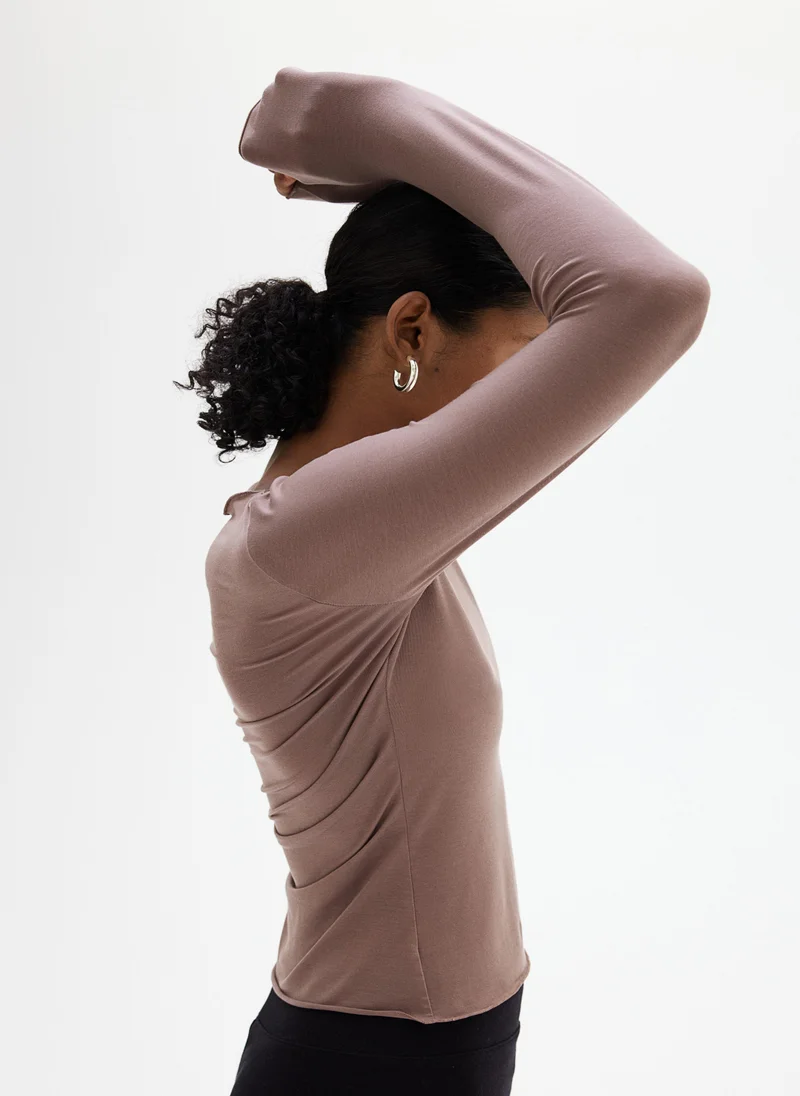 H&M Sheer Jersey Top