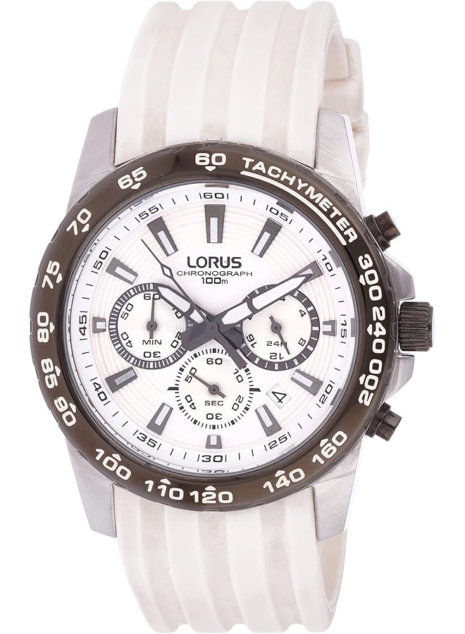 لوراس ساعة رجالية Rt319Bx9 مصنوعة من السيليكون المعدني مقاس 44 مم - Image 1