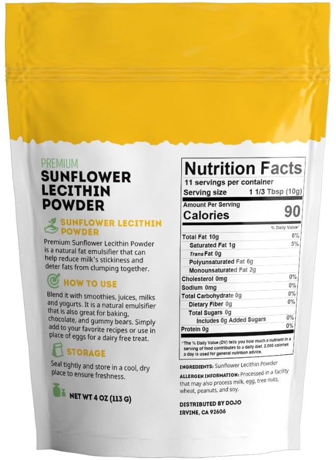 Kate Naturals - Kate Naturals Sunflower Lecithin Powder for Baking Bread, Gummies, Cooking - Image 1