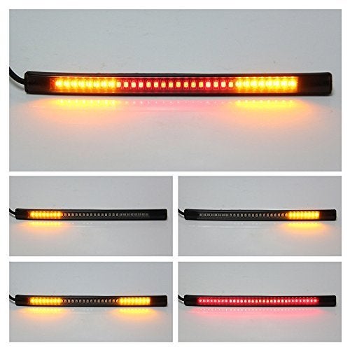 PRIKNIK LED Strip Tail Light Turn Signal Brake Indicator for All Bikes, Multicolour - Image 2