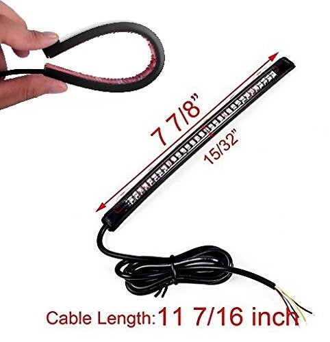 PRIKNIK LED Strip Tail Light Turn Signal Brake Indicator for All Bikes, Multicolour - Image 4
