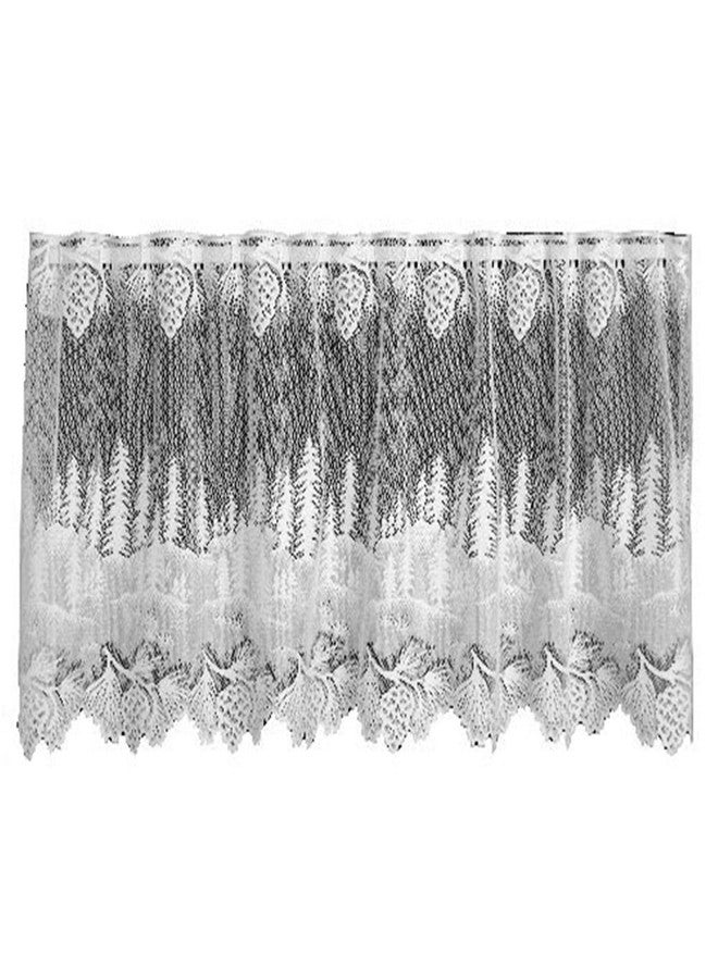 Heritage Lace Pinecone 60-Inch Wide by 30-Inch Drop Tier, Ecru - Image 1
