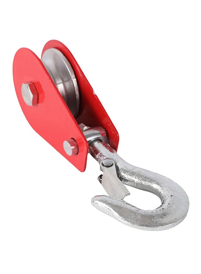 LAWAZIM Forged Steel Clevis Slip Hook with Saftey Latch - Heavy-duty Pulley Block Lifting Sheave with Low-friction Bearing -Hoist Pulley for Industrial Lifting, Rigging, and Crane Applications  - Image 4
