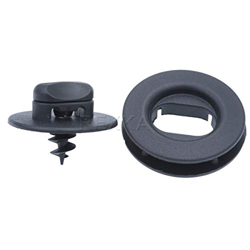 Rexka طقم مشابك حصائر الأرضية من ريكسا 10 مجموعات متوافق مع فولكس فاجن 3D0-864-851-B41 و 3D0-061-795-B41 جولف GTI جيتا باسات - Image 1