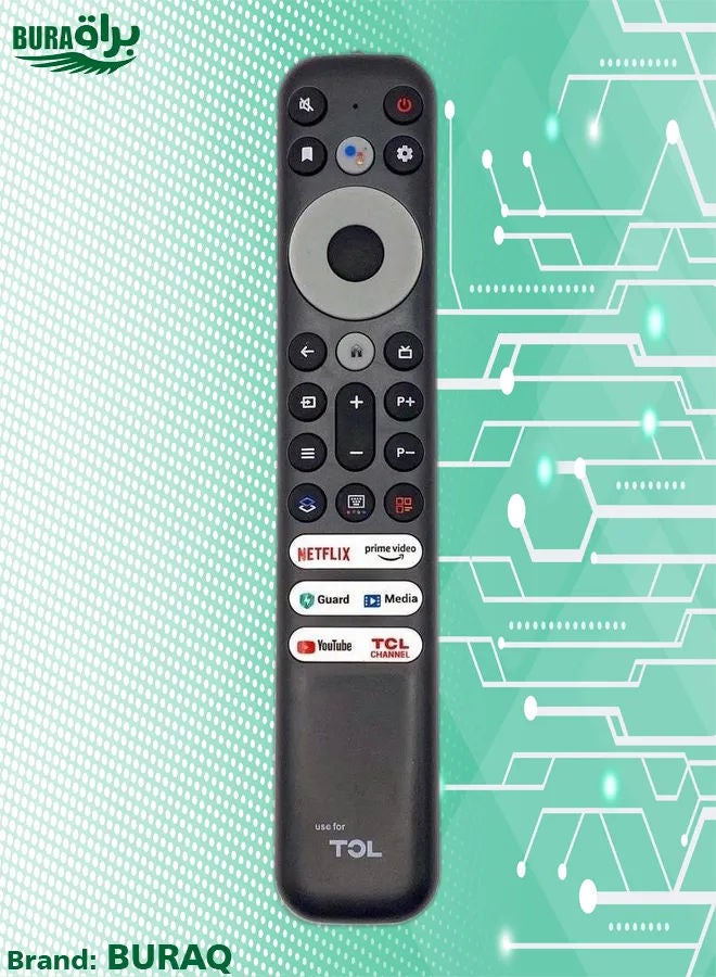BURAQ Universal Replacement Remote Control for Tcl Led/lcd Smart Tv Easy Navigation and Control - Image 1