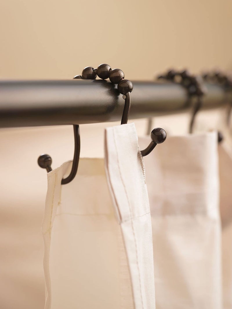 Moen SR2201OWB Shower Curtain Rings (Pack of 12), Bronze - Image 3