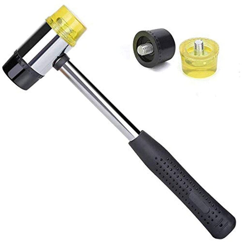 DIY Crafts DIY Crafts CTDIYHI41862 Lightweight Mallet with DoubleFaced Soft Rubber and Non Slip Hard Plastic Grip Perfect for Leather Crafts  - Image 1