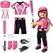 ARTST Softball Uniform Doll Outfit18 inch Doll Clothes and Accessories SetHat Baseball Clothing Bat Shoes Socks Valentines Gifts for Girls Spring TBall - Image 2