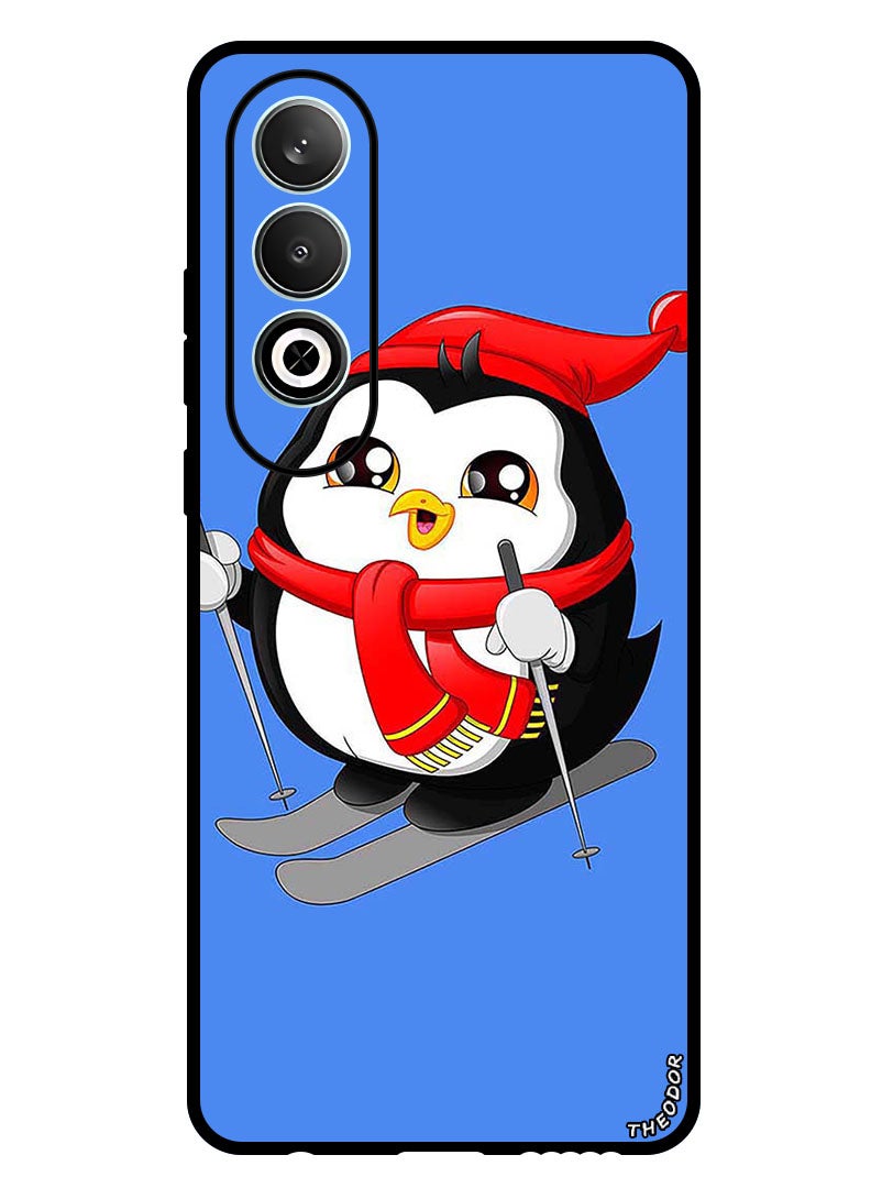Theodor Protective Case Anti Scratch Shock Proof Bumper Cover For Oppo K12 Skating Penguin - Image 1