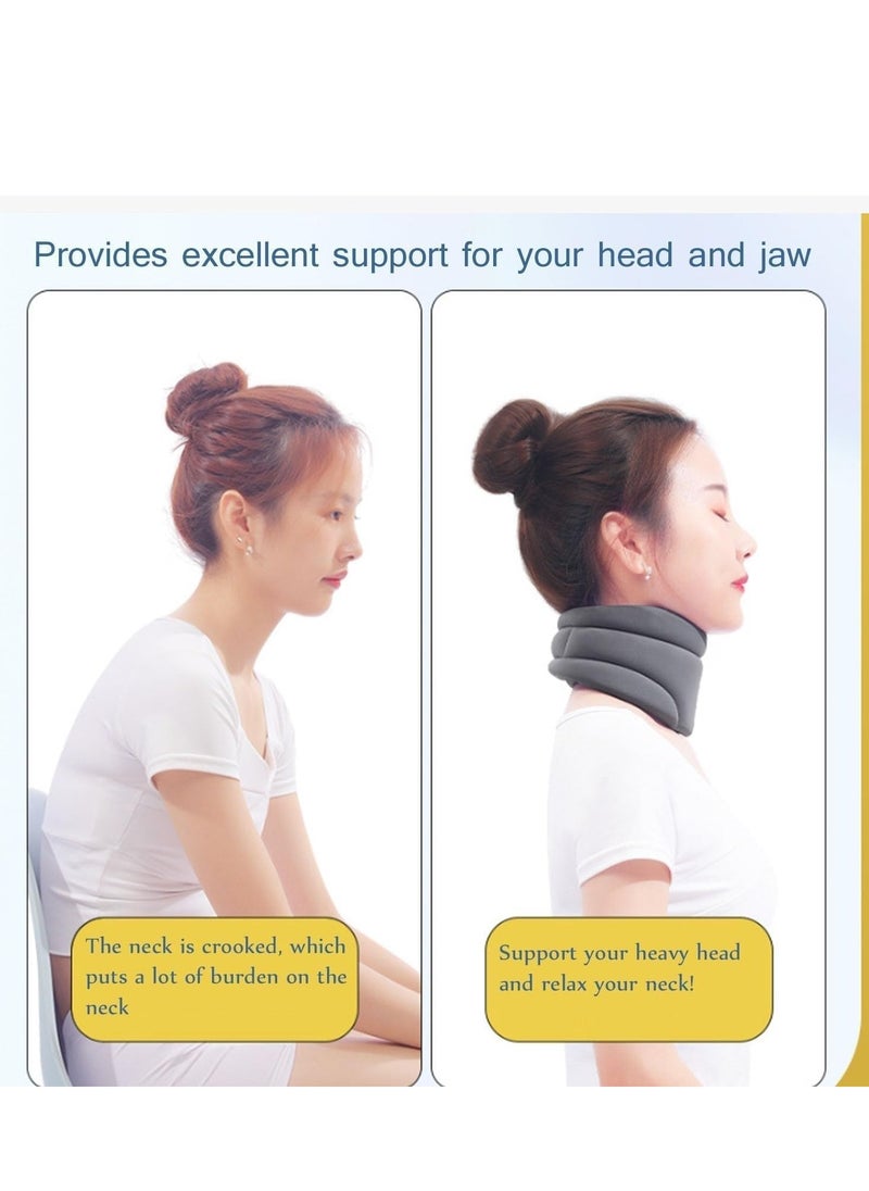GUDOO Neck Brace Pillow For Neck Support Neck Brace for Sleeping Neck Support Brace for Neck Pain and Support  - Image 2
