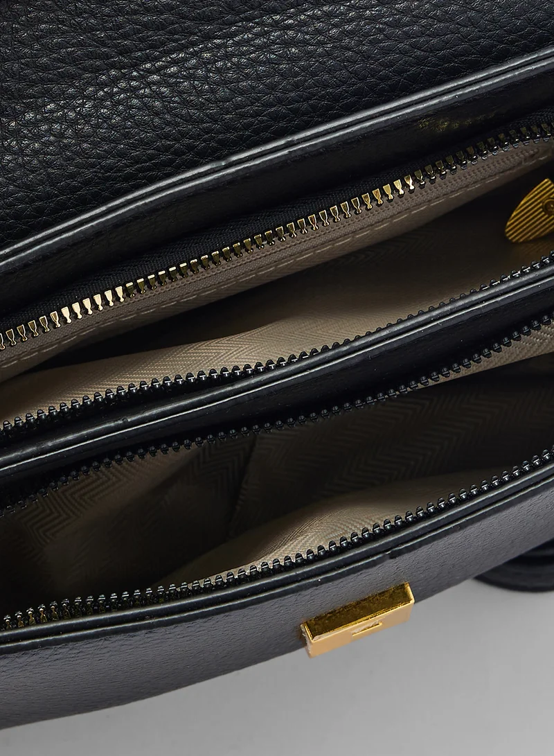 ELLA Satchel Bag With Scarf Detail