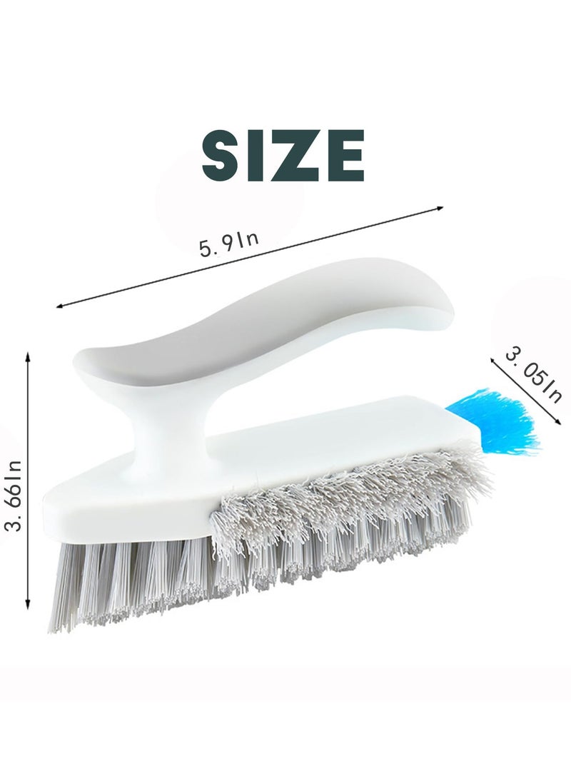 4 in 1 Grout Brush with Scraper, Durable Bristles for Cleaning with Stiff Bristle Cleaning Brush for Bathroom and Kitchen, Tile Floor Bathroom Walls/Corners/Window - Image 4