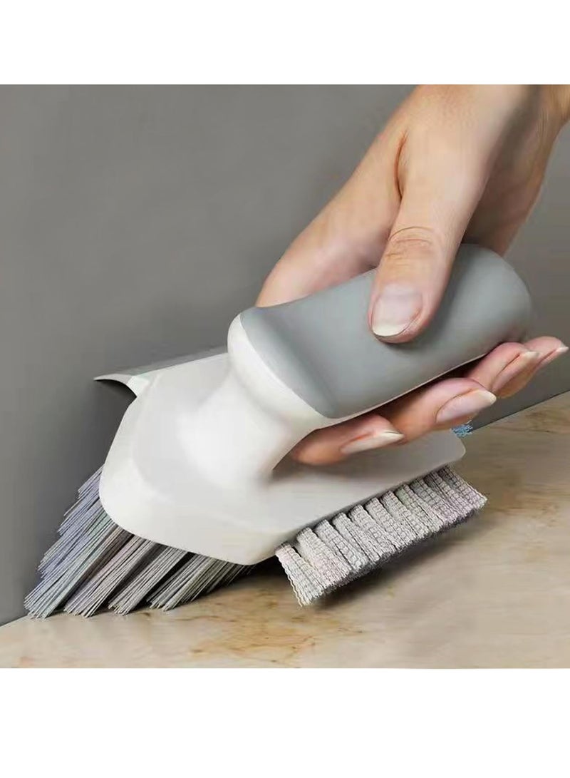 4 in 1 Grout Brush with Scraper, Durable Bristles for Cleaning with Stiff Bristle Cleaning Brush for Bathroom and Kitchen, Tile Floor Bathroom Walls/Corners/Window - Image 1