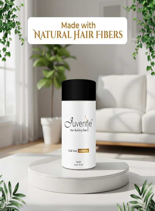 جوفينايل مُكثّف شعر الشباب يُخفي المناطق الظاهرة، ألياف شعر سوداء، ألياف بناء الشعر لإخفاء الشعر للرجال والنساء، غير قابلة للكشف تمامًا، 9 غرام (أسود) - Image 4