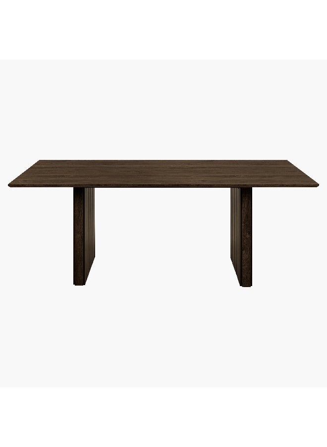 Home Box Ashwell 8-Seater Dining Table - Dark Brown - Image 2