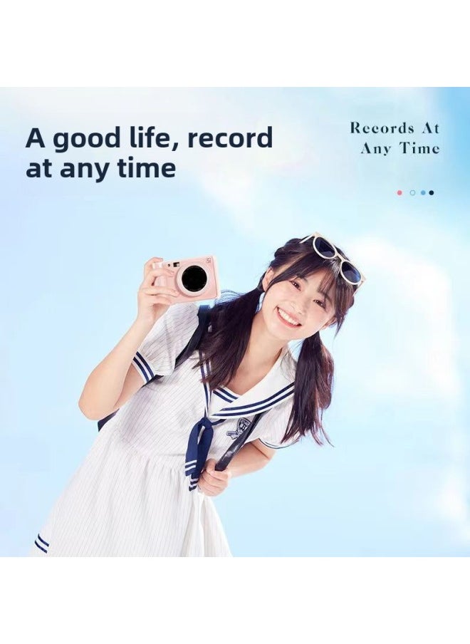Generic Han Yin Z1 Polaroid One-time Imaging Camera Photo Printer Digital Photo Color Printing Student Camera-Color:Blue With 45 Photographic Paper, The Official Standard  - Image 4