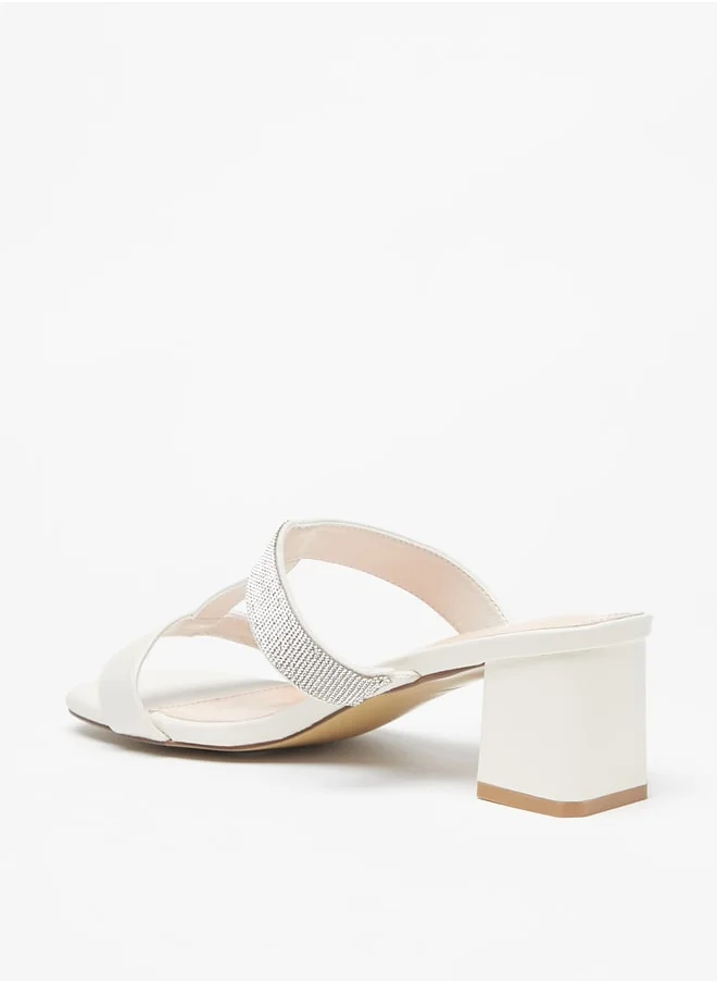 فلورا بيلا من شو إكسبرس Women's Strappy Slip-On Sandals With Block Heels Ramadan Collection