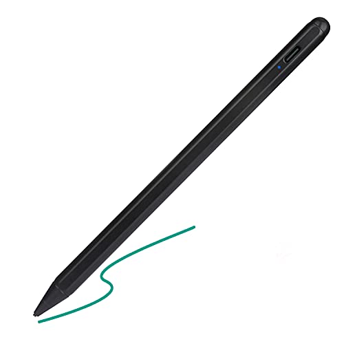 Bbata Electronic Stylus for iPad 5th Generation 9.7" 2017 Pencil,Type-C Rechargeable Active Capacitive Pencil Compatible with Apple iPad 5th Gen 9.7-inch Stylus Pens,Good on iPad Drawing Pen,Black - Image 1