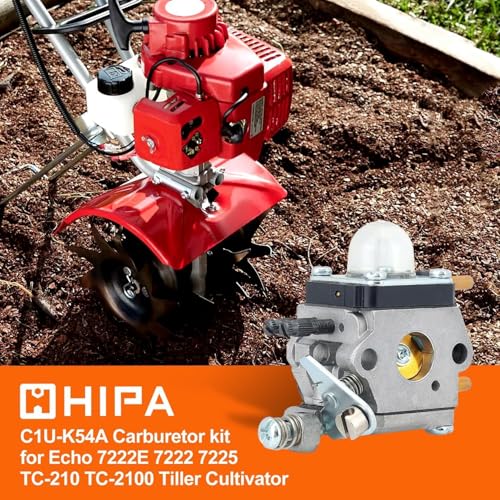 Hipa C1U-K54A Carburetor for Mantis Tiller 7225 7222M 7222 7222E 7210 7924 7920 7228 7230 7234 7921 7240 7925 Cultivator C1U-K82 Rebuild Kit - Image 2