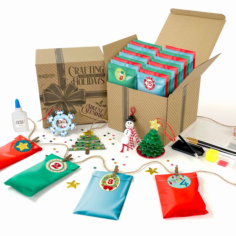ArtSkills 25 Day Christmas Craft Advent Calendar 2024  Crafting Through the Holidays Arts & Crafts Advent Calendar for Kids - Image 1