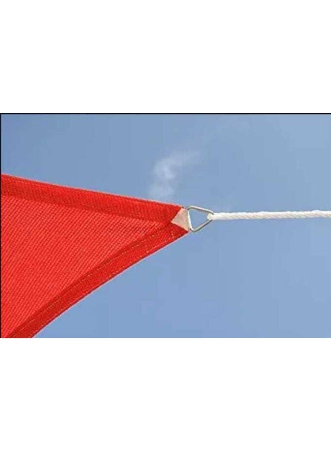 GreenLife GreenLife SHADE NET SQUARE 10 FEET X13 FEET Tent - For UV RESISTANT 90% BLOCK SUNLIGHT NET FOR ROOFTOP , GARDEN, BALCONY 4 SIDE CLIP  (Red)  - Image 2