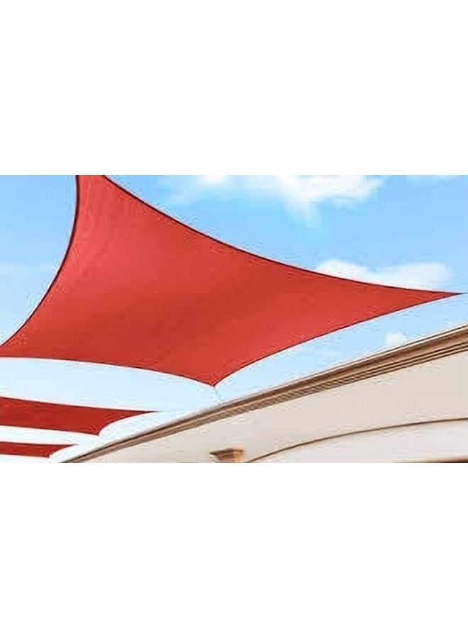 GreenLife GreenLife SHADE NET SQUARE 10 FEET X13 FEET Tent - For UV RESISTANT 90% BLOCK SUNLIGHT NET FOR ROOFTOP , GARDEN, BALCONY 4 SIDE CLIP  (Red)  - Image 1
