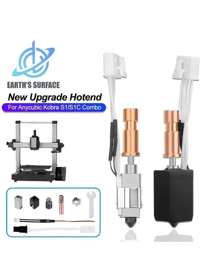 Upgrade Hotend For Anycubic Kobra S1 S1C Combo 0 6mm High Temp All Metal 24V 48W - Image 2