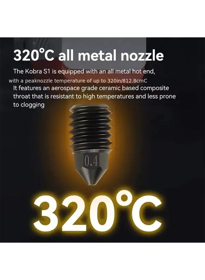 Upgrade Hotend For Anycubic Kobra S1 S1C Combo 0 6mm High Temp All Metal 24V 48W - Image 3