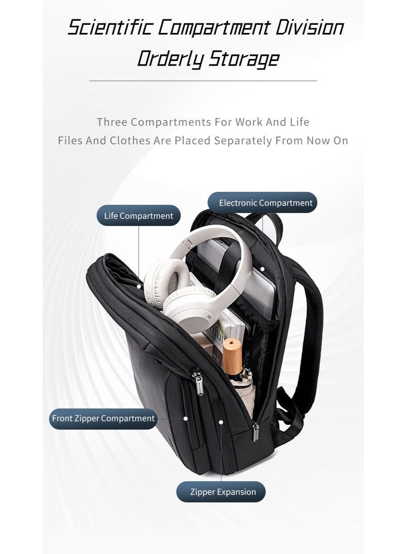 ARCTIC HUNTER B00877 The Arctic backpack is the perfect choice for professionals, students, and travelers. With its modern design that balances style and practicality, this bag offers ample organizational space in a lightweight and comfortable structure. - Image 5