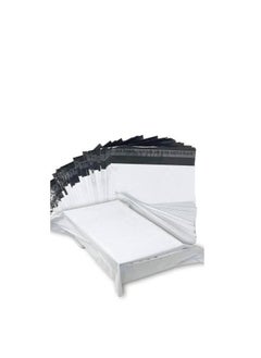 MARKQ White Poly Mailers Bag, 60 x 80 cm Adhesive Self-seal Shipping Bags, 100 Pack Envelopes for Packaging Delivery Posting Parcel Postals Clothes  - Image 1