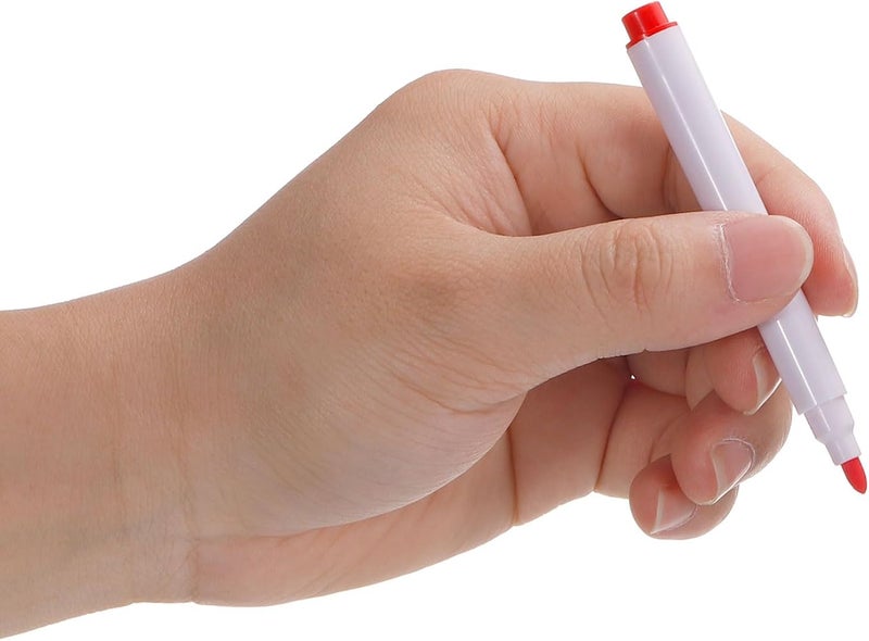 PATIKIL Dry Erase Marker Pens, 60 Pack Red Ink Fine Point Low Odor Whiteboard with Eraser Cap for Office Home Classroom, White Pen Rod - Image 5