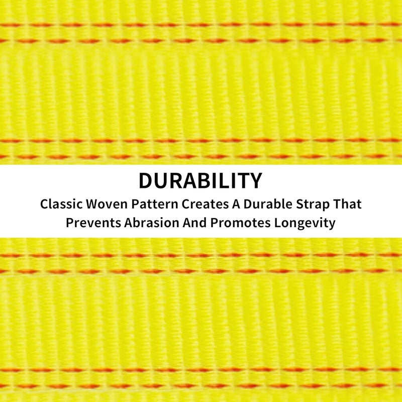 Bueake Tow Strap with Hooks 2 Inch x 20 Foot, 20,000 lbs Capacity Tow Rope - Heavy Duty Emergency Towing Straps for Vehicles, Cars, Trucks, ATV, for Roadside Recovery, not for Off-Road Recovery - Image 4