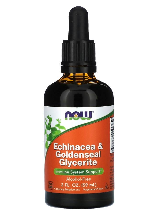 now Echinacea & Goldenseal Glycerite Free 2 fl oz (59 ml)