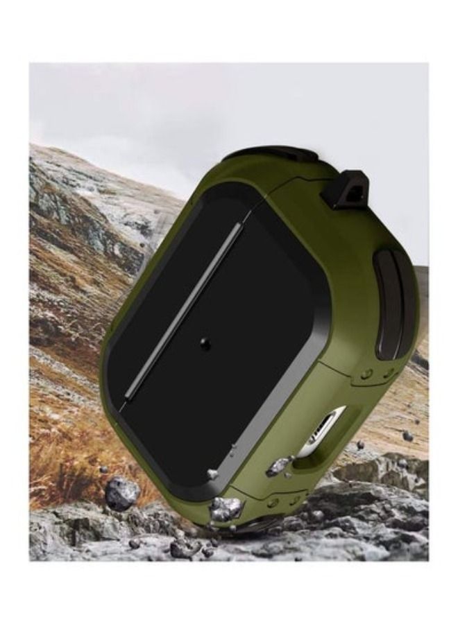 ACLIX Shockproof Case Cover For Apple AirPods Pro Olive Green/black - Image 5