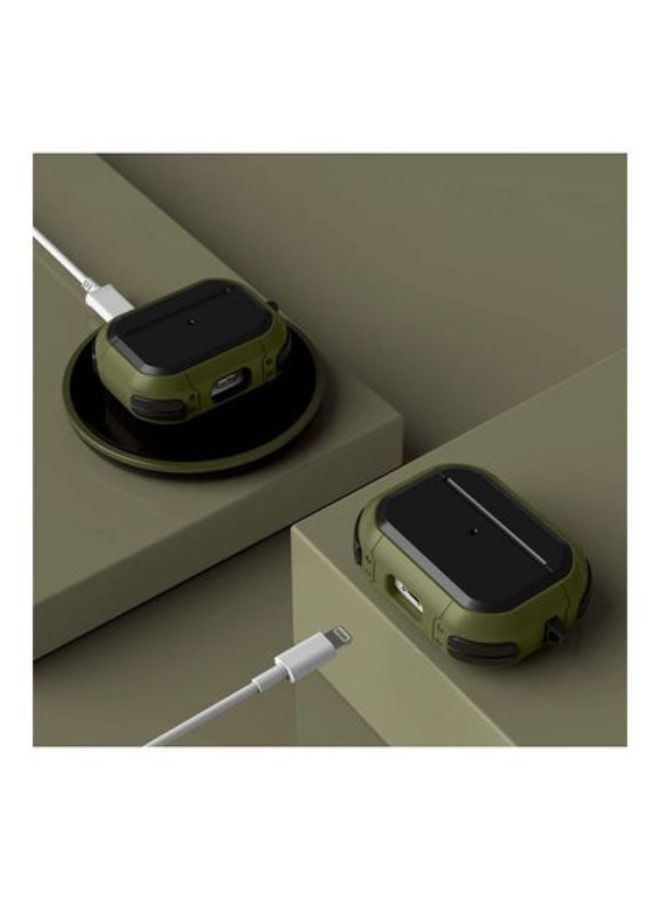 ACLIX Shockproof Case Cover For Apple AirPods Pro Olive Green/black - Image 4