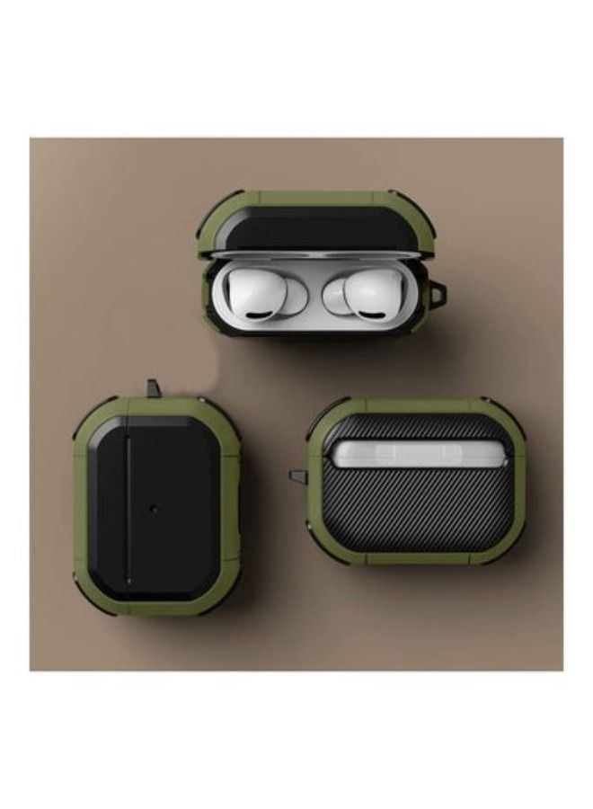 ACLIX Shockproof Case Cover For Apple AirPods Pro Olive Green/black - Image 3