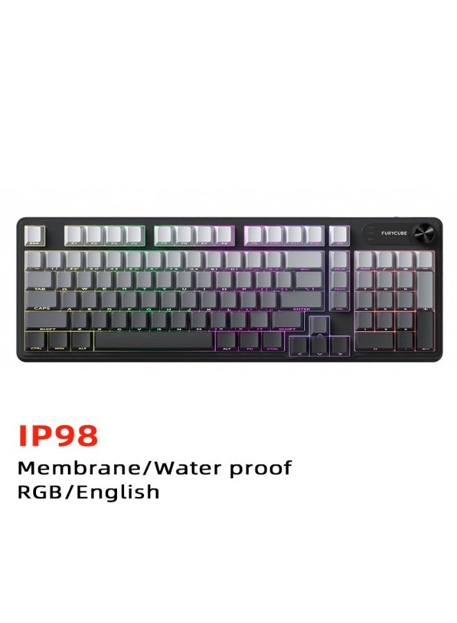 مكعب غاضب لوحة مفاتيح للألعاب FURYCUBE IP98 مقاومة للماء مع احساس ميكانيكي قابل للغسل - Image 1