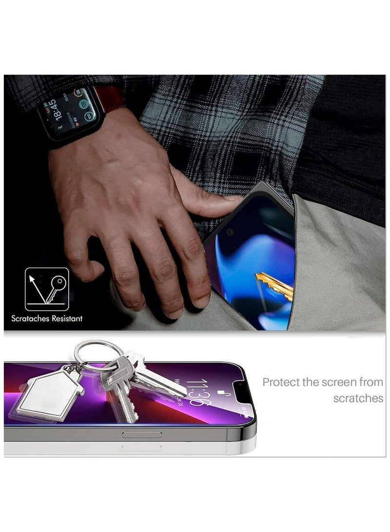 Screen Protector Compatible with Google Pixel 9 Pro Fold, 【2 Pack】 Flexible Screen Protector + 【2 Pack】 Glass Camera Lens Protector, HD, Ultra-thin - Image 3