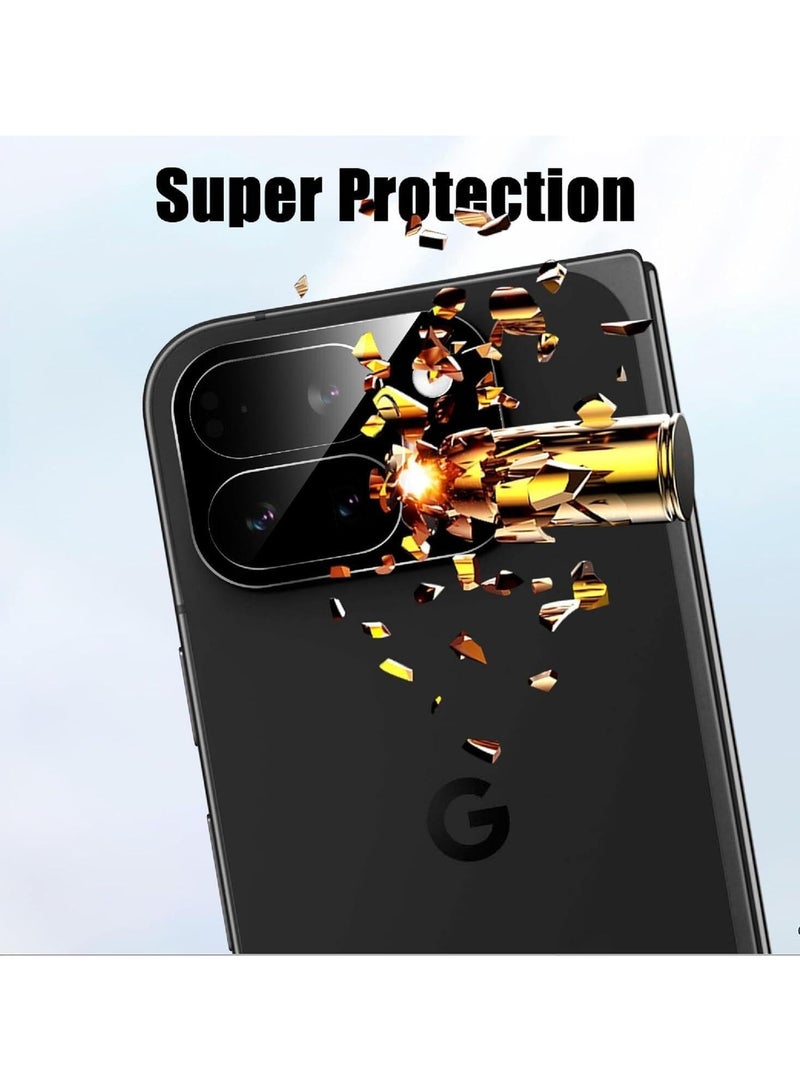 Screen Protector Compatible with Google Pixel 9 Pro Fold, 【2 Pack】 Flexible Screen Protector + 【2 Pack】 Glass Camera Lens Protector, HD, Ultra-thin - Image 5