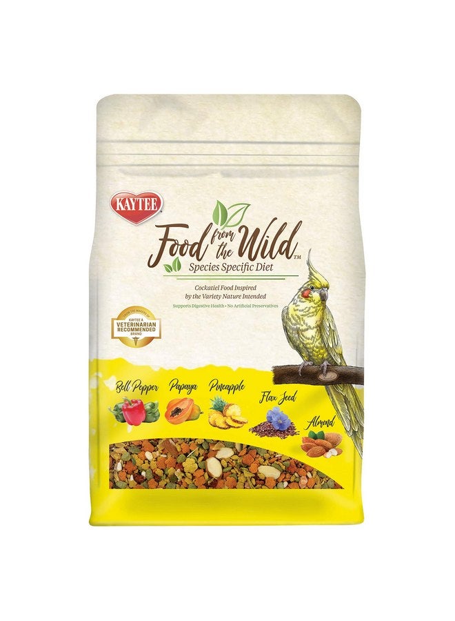 Kaytee Food from The Wild Natural Pet Cockatiel Bird Food, 2.5 Pound - Image 1